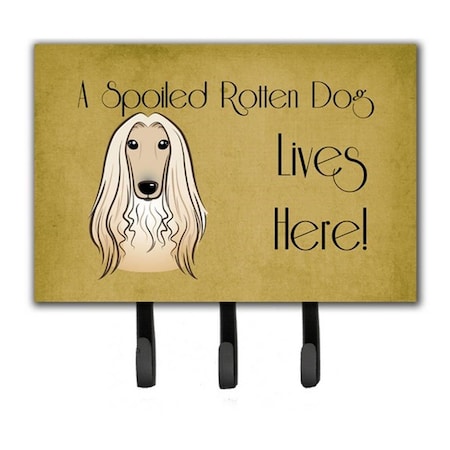 Jensendistributionservices Afghan Hound Spoiled Dog Lives Here Leash & Key Holder MI2103646